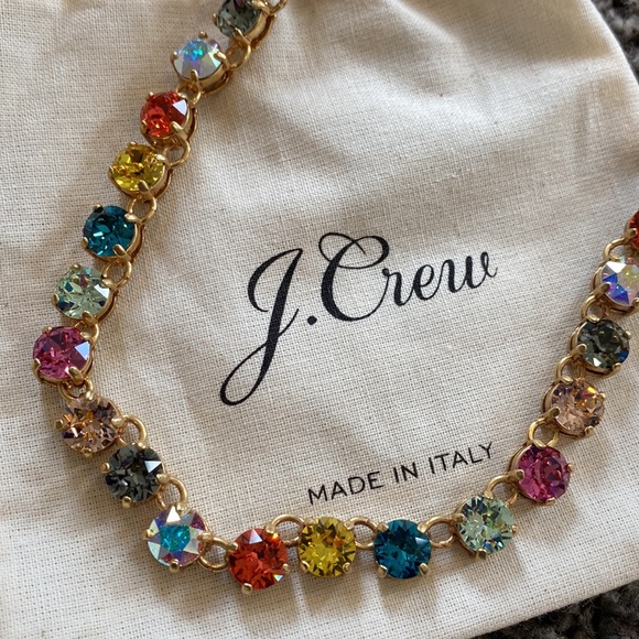 **SOLD** *RARE* J.Crew Martha Crystal Dot Swarovski Necklace - Picture 3 of 7